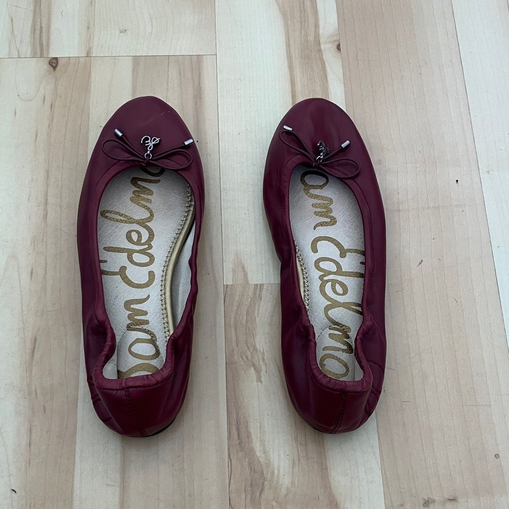 Maroon Sam Edelman Flats